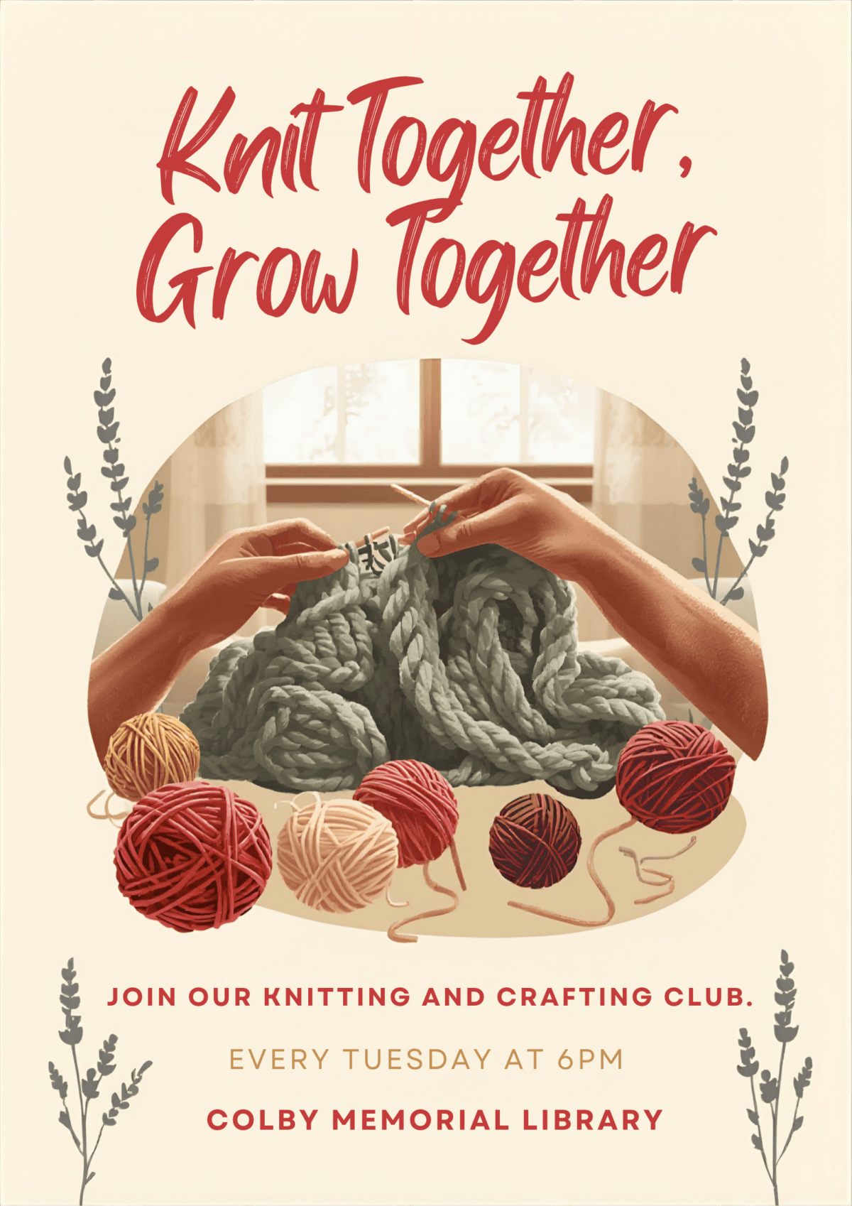 community knitting circle poster(1)