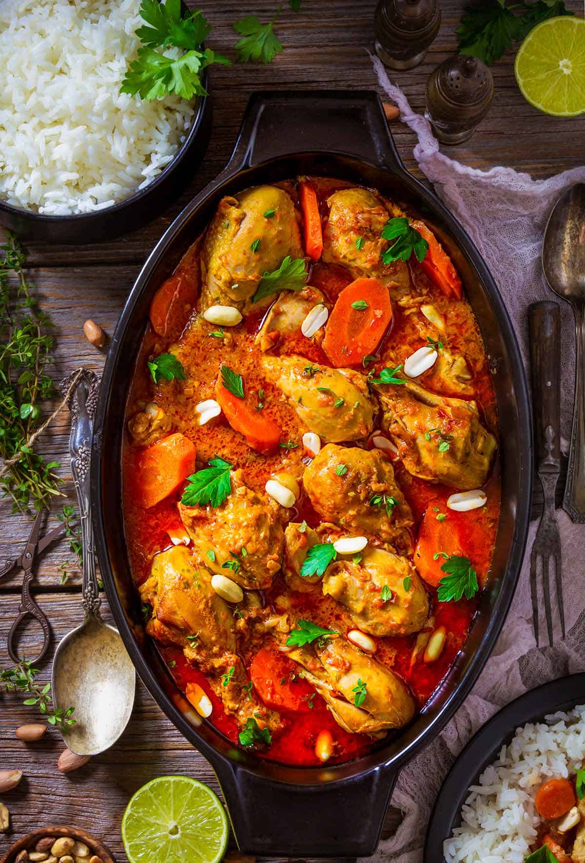 spicy african chicken paprikash
